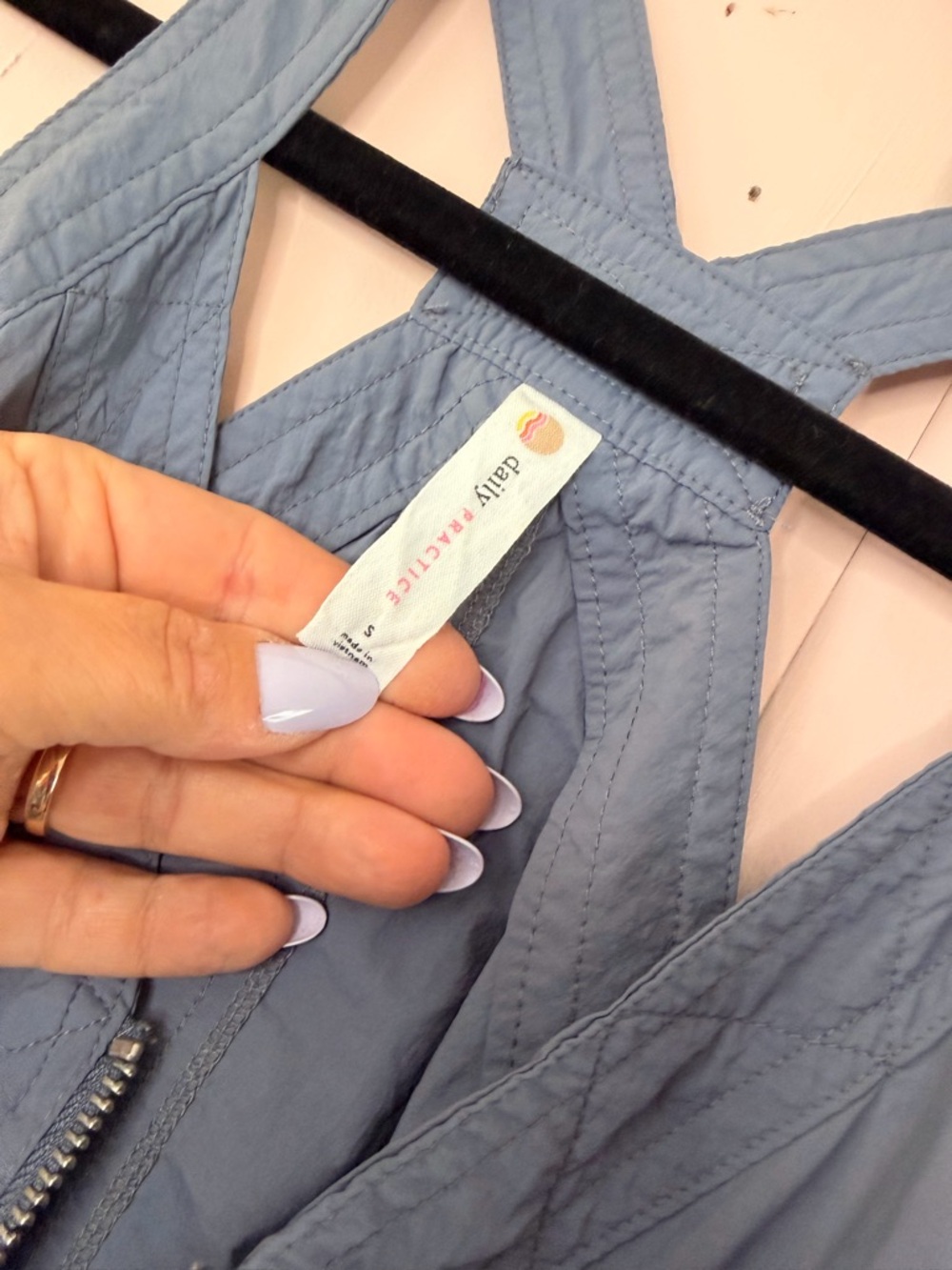 Anthropology Daily Practice Light Blue Zip-Front Dress with Pockets szSmall - Picture 2 of 6